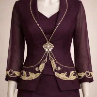 کت و دامن مزونی کار دست