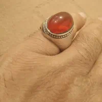 انگشتر عقیق کهنه طوقدار|جواهرات|نهاوند, |دیوار