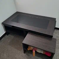 میز وسط چوبی به همراه چها گل میز|مبلمان خانگی و میز عسلی|شوشتر, |دیوار