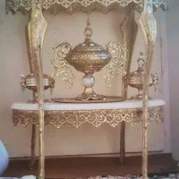 میز دوطبقه برنز