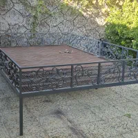 فروش تخت فلزی حیاطی فرفوژه