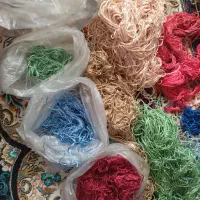 نخ ابریشم نخ نقشه نخ مرینوس تابلو فرش دستبافت|لوازم خیاطی و بافتنی|قم, منبع آب|دیوار