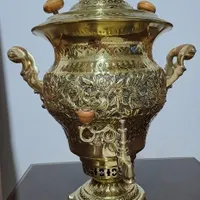 سماور برنجی قلم زنی