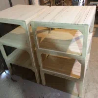 کرسی چوبی طهرانی 100 در 100 سانت مربع با لوازم