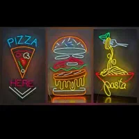 ساخت انواع تابلو و تابلوسازی نئون با ضمانت|ریسه و چراغ تزئینی|کرمان, |دیوار