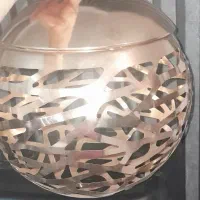 ۲ عدد لوستر مدرن گوی طلایی