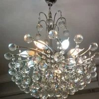 لوستر کریستالی ۲عدد|لوستر و چراغ آویز|تهران, پرستار|دیوار