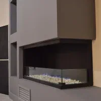 شومینه گازی /مدرن /طرح LCD دیواری|بخاری، هیتر، شومینه|قزوین, |دیوار