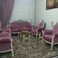 مبل سلطنتی ۷ نفره و عسلی|مبلمان خانگی و میز عسلی|اسلامشهر, شهرک محمدیه|دیوار