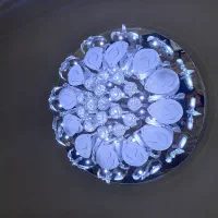 یک عدد لوستر سقفی کریستالی کاملا نو دارای ۳ رنگ|لوستر و چراغ آویز|تهران, یافت آباد جنوبی|دیوار