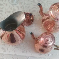 کتری ،قوری و پارچ مسی