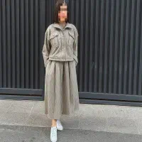 جکت و دامن ۴رنگ پارچه سانتانا