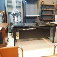 قصر چوب میز مدیریت پایه فلزی ال دار|دفتر کار|قم, کلهری|دیوار