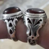 2تا انگشتر نقره عقیق
