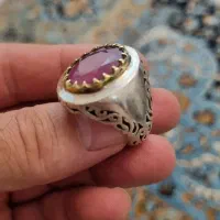 انگشتر نقره مردانه  با یاقوت قرمز بوزن 33.99|جواهرات|تهران, تهران پارس|دیوار