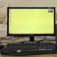 کامپیوتر کامل+ مانیتور سامسونگ+ اسپیکر