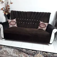 مبل ۷نفره رنگ قهوه ای|مبلمان خانگی و میز عسلی|رشت, آب و برق|دیوار