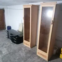 کمد ویترینی و زیر تلویزیونی