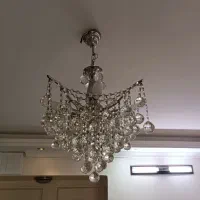 لوستر ۴شاخه استیل