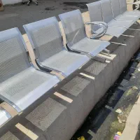 صندلی ۳و۴ نفره استیل وپلاستیکی ونیلپر جنس خوب