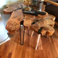 میز چوبی روستیک ناهار خوری جلومبلی عسلی تخته سرو|میز و صندلی غذاخوری|ری, بازار گل خاوران|دیوار