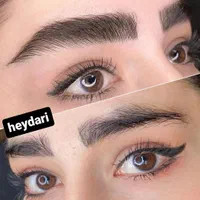 کاور تتو ابرو با خطوط ظریف و مویی