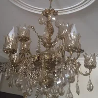 دو عدد لوستر برنجی سالم