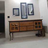 میز تلویزیون و کنسول چوب با آینه|میز تلویزیون|مشهد, الهیه|دیوار