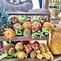 یلدایی عروس حکاکی هندوانه و میوه ارایی|خدمات پذیرایی، مراسم|کاشان, دشت چال|دیوار