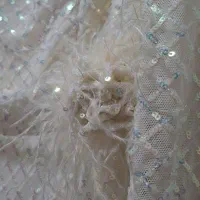 لباس مجلسی تمام پولک رنگ سفیدصدفی نو|لباس|رباطکریم, نصیرشهر|دیوار