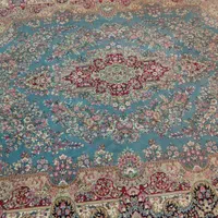 یک جفت فرش ۱۲متری فیروزه ای