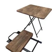 میز تاشو کتابی و صندلی ضربدری