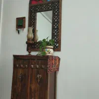 مبل سنتی ۷نفره گره چینی+جاکفشی+آینه|مبلمان خانگی و میز عسلی|الوند, |دیوار