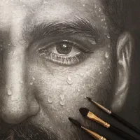 تابلو پرتره کادویی سیاه قلم|تابلو، نقاشی، عکس|تهران, والفجر (افسریه)|دیوار