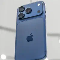 آیفون۱۷پرومکس آبی(Blue)سلامت باطری ۹۲٪تمیز وبی‌نقص