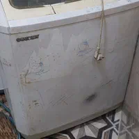 لباسشویی ۱۵ کیلو سالم فقط درب بالا ترک دارد|ماشین لباسشویی و خشک‌کن لباس|کارون, |دیوار