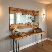 آینه و کنسول روستیک|بوفه، ویترین، کنسول|کرج, حسین‌آباد|دیوار