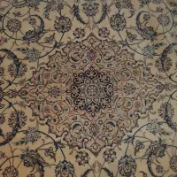 فرش دستباف نایین  ۹ لا ۹ متری