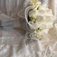 دسته گل عروس|گل مصنوعی|اصفهان, مفتح|دیوار