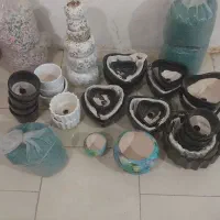 گلهای‌‌مصنوعی‌وتزئینی‌وگلدان‌پلاستیکی‌وسوفالی