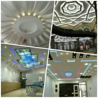 کناف سقف کاذب دیوار تایل دکور نور خطی / تعمیرات