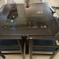میز ناهارخوری چوبی ۴نفره کمجا کارکرده