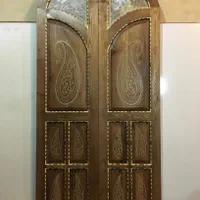درب تمام چوب نرده پله کابینت ودکور چوبی سونای خشک|مصالح و تجهیزات ساختمان|شیراز, علی آباد|دیوار