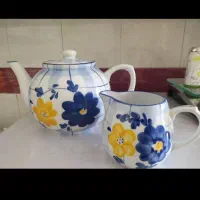 ظروف گل آبی سالم  خا  ستا   رم|ظروف سرو و پذیرایی|زنجان, |دیوار