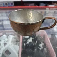 فنجان مسی کهنه بکر و سالم