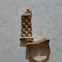 انگشتر و تو گردنی طلا ۱۵۰ بالای تابلو