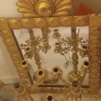 آینه شمعدان برنج کاملا نو