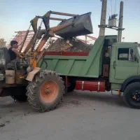 حمل نخاله با ۸تن وتراکتور بیل دار