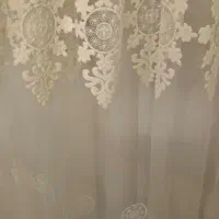 پرده سفید رنگ تور گیپور|پرده، رانر، رومیزی|شیراز, تپه تلویزیون|دیوار