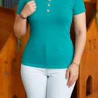 تیشرت  سه دکمه